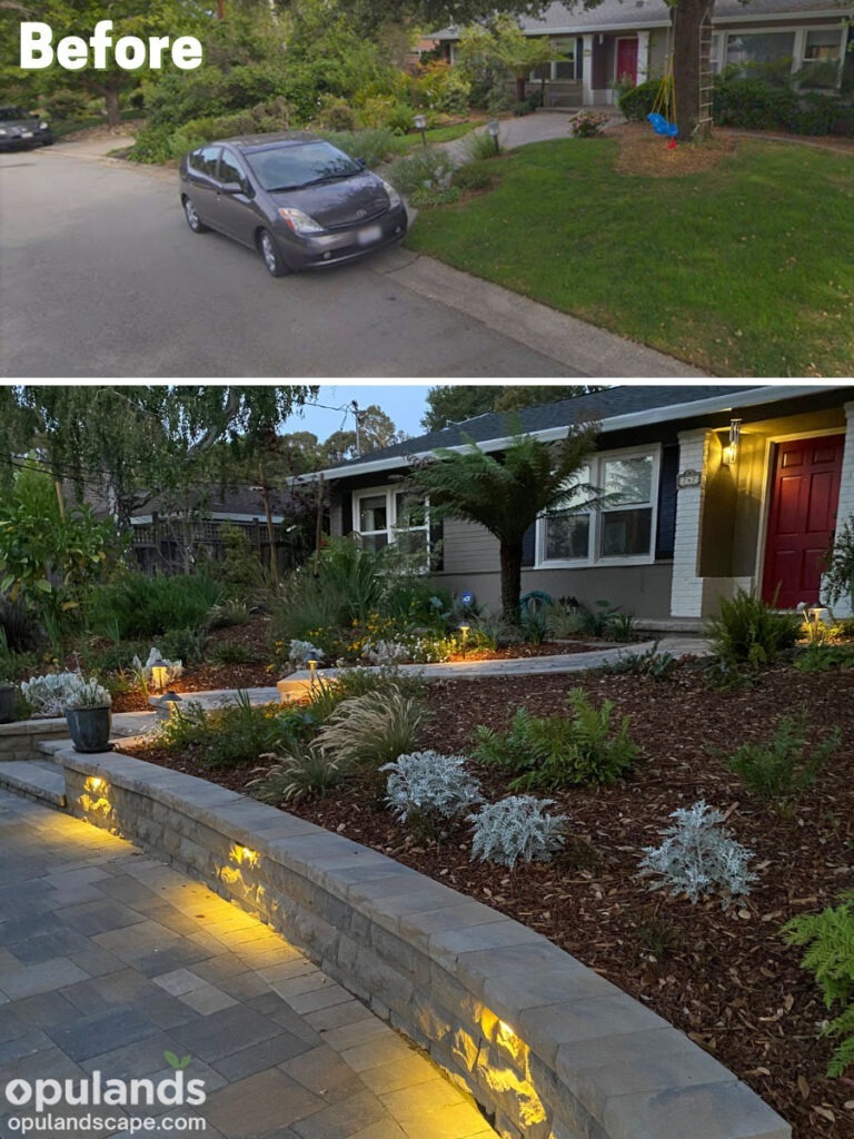 landscaping before and after