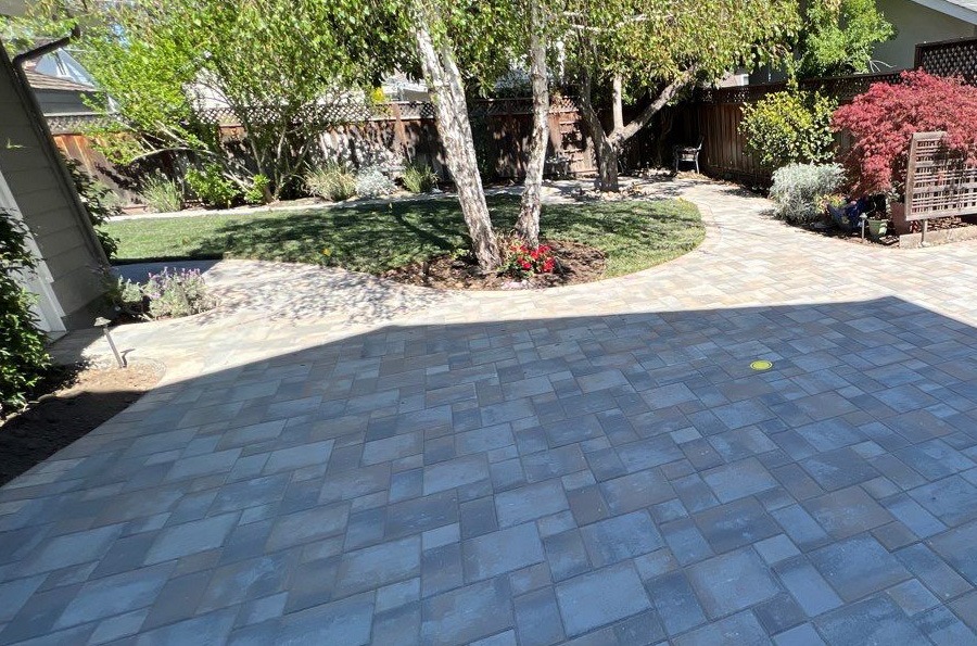 paver patio driveway