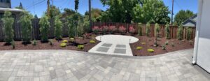 Harshawardhan backyard remodel with paver patio