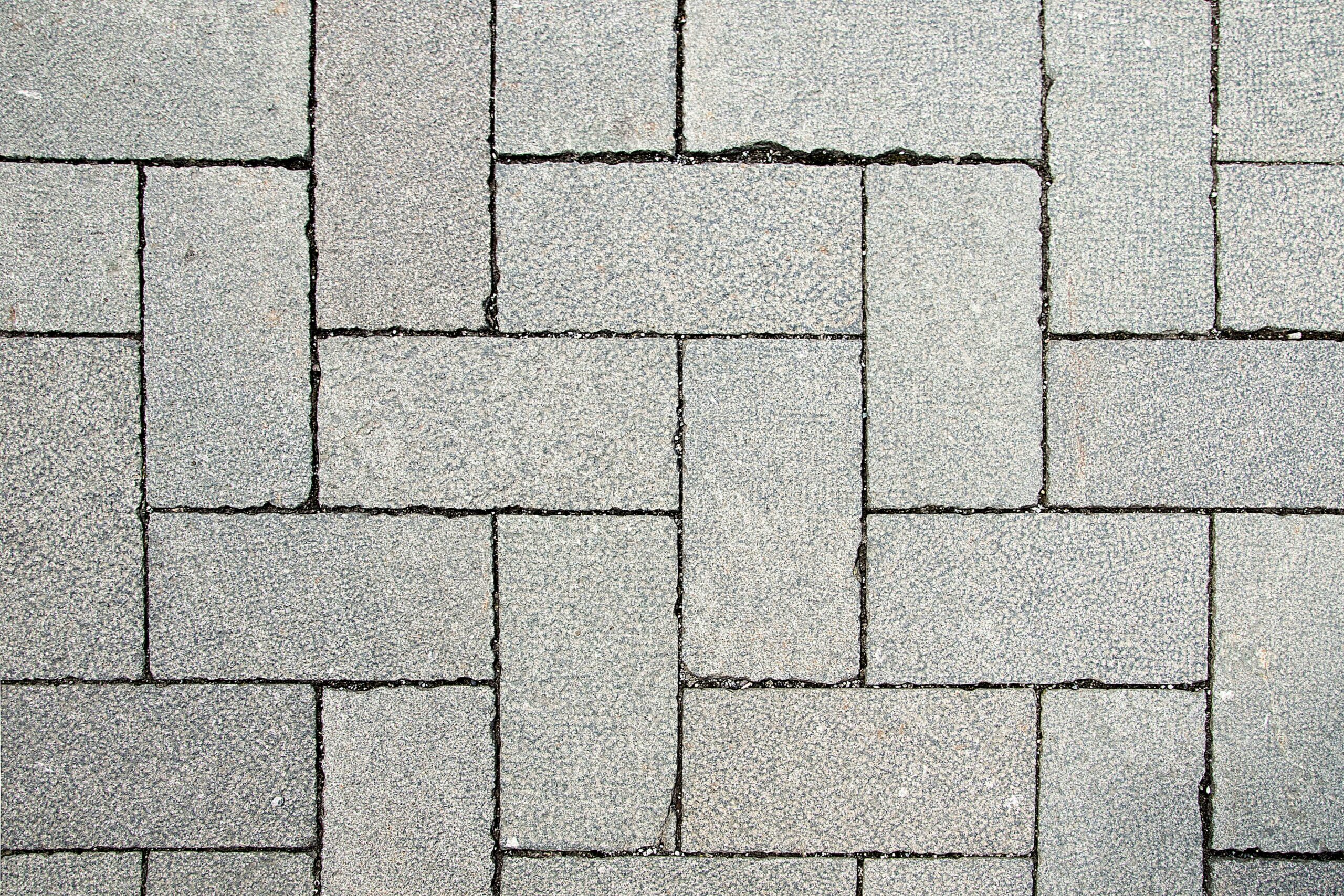 Rectangular paver patio design