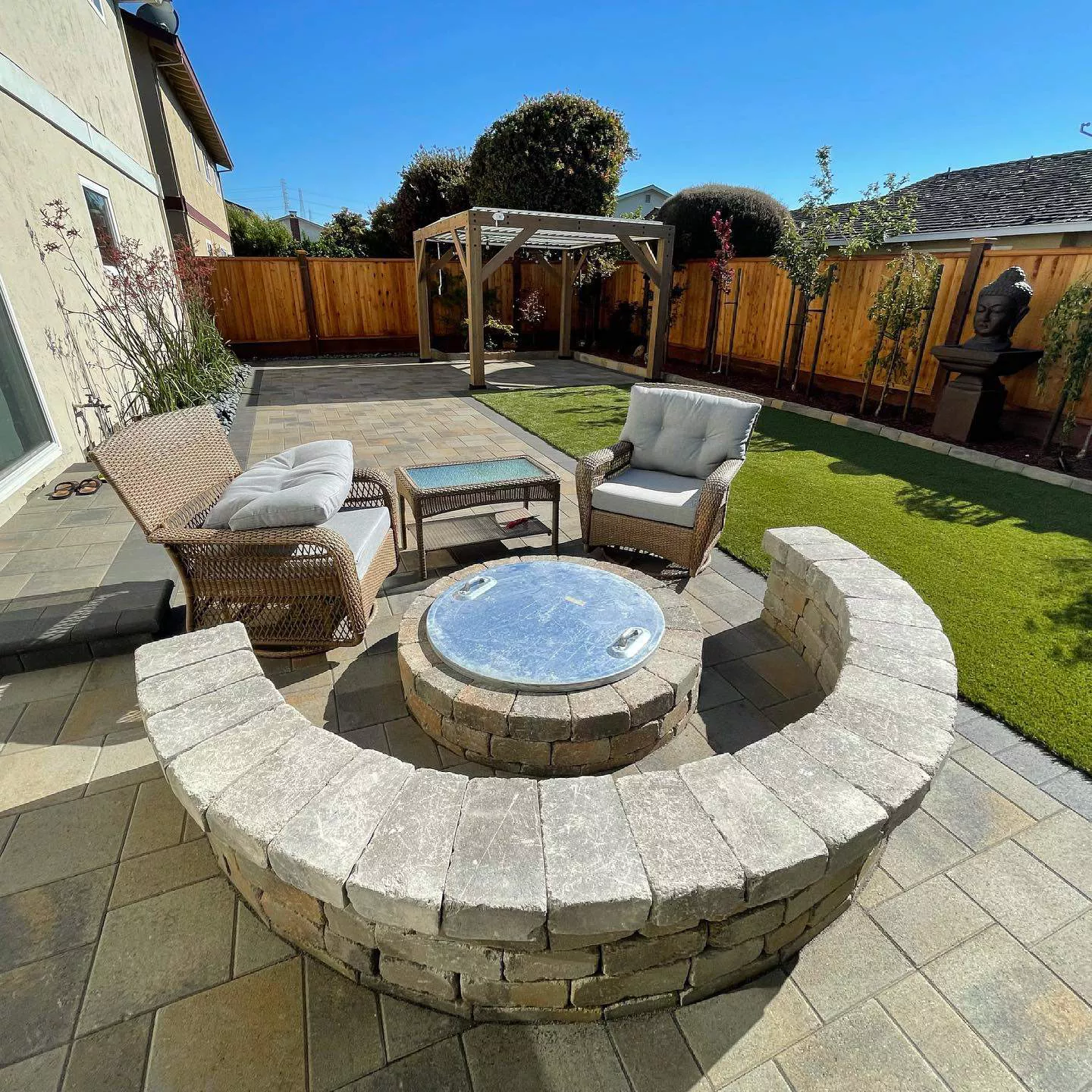 Backyard Brick Landscaping Bay Area
