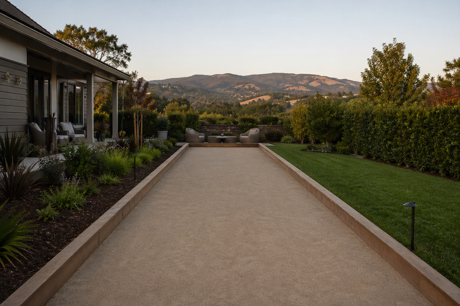 installing a bocce ball court | Opulands Landscape Design & Construction installing a bocce ball court | Opulands Landscape Design & Construction