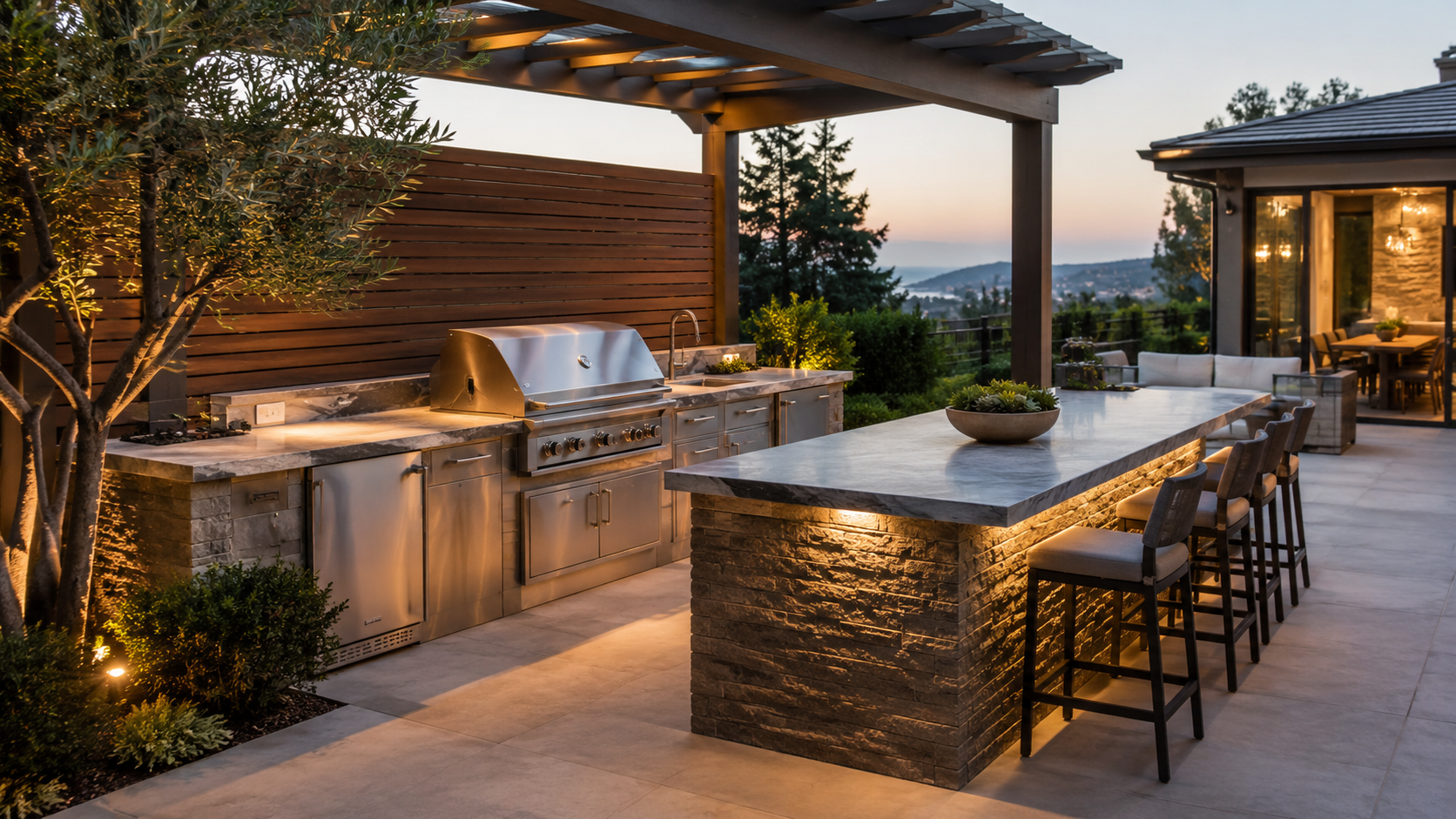 Luxury outdoor kitchen ideas